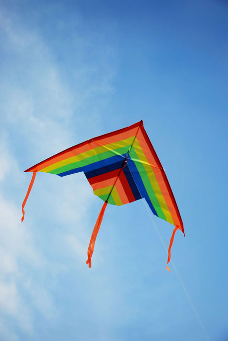 Kite flying over the beach in Tenerife photo