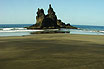 Rock In The Middle Of A Black Sand Beach At Anaga North Tenerife