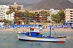 Boat In Front Of Tenerife Beach Hotels
