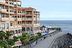 Walkway Along The Resorts And Hotels Near Atlantic Ocean